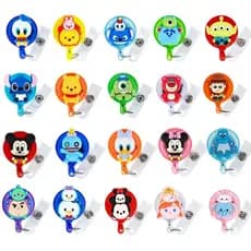 Disney mickey Porta Crachá Retrátil kawaii Ponto Estudantes Clipe De Brinquedo História-Cartões De Visita pooh Identificação