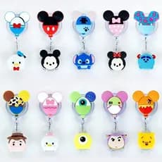 Disney ID Titular Do Cartão Bonito Retrátil mickey Escritório Crachá Brinquedo Legal História Estudante Crianças Ônibus