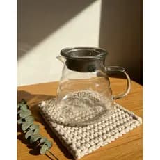 Jarra De Vidro Tampa Borossilica Para Servir Café 600ml