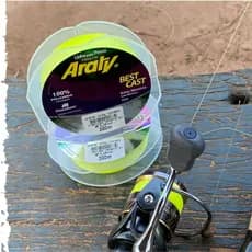Linha De Pesca Araty Best Cast 300m Amarela, Laranja, Rosa (Monofilamento) 0,30mm 0,35mm 0,37mm 0,40mm