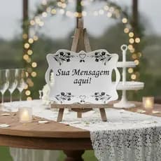 Placa para casamento personalizada | EM MDF 3MM - SUA FRASE