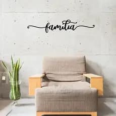 Quadro Decorativo Familia MDF Preto