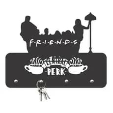 Porta Chaves Friends Decorativo Com Ganchos Mdf 3mm