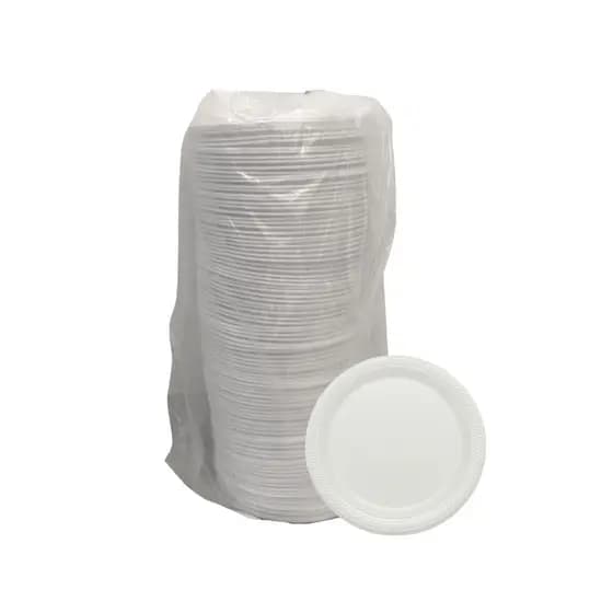 Prato de Isopor Ultratherm 23cm Raso c/100 Unidades