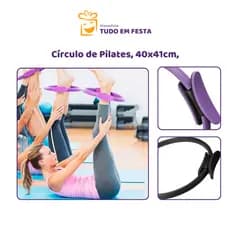 Anel Tonificador de Pilates Fitness Flexível Magic Circle Pilates Ring
