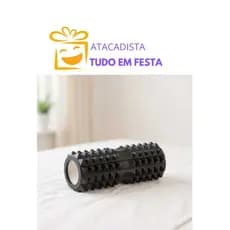 ROLO DE MASSAGEM FOAM ROLLER LIBERAÇÃO MIOFACIAL 33X13 PRETO