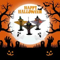 Kit3 Halloween Decoração Festa Enfeite Terror Bruxa Fantasma