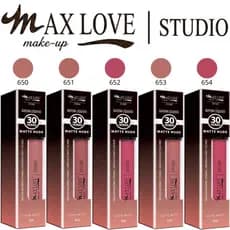 Novo Batom Líquido Premium Linha Matte Nude 30 Horas, do 650 ao 673 - Max Love