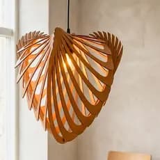 Lustre Luminária Pendente de Teto MDF Sala Quarto Escritório Decorativo Iluminação Decoração