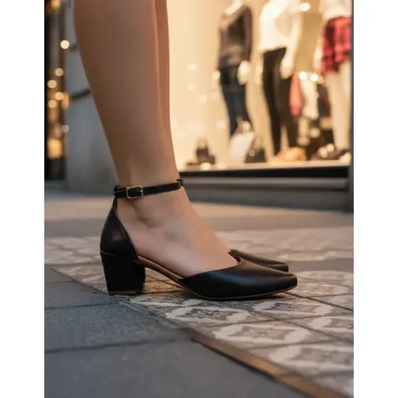 Sapato Scarpin Salomé Bico Fino feminino TENDENCIA