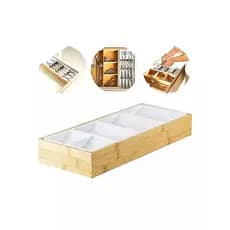Organizador de Talheres | Divisor de Gaveta para Cozinha – Prático, Resistente e Funcional