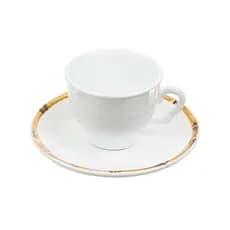 Xícara de Café com Pires de Bambu | Conjunto Elegante para Servir Café – Resistente e Decorativo