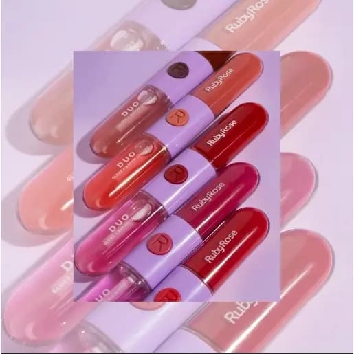 Gloss+Batom Liquido Duo Mood Ruby Rose