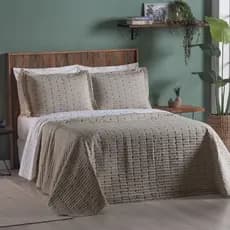 Cobre Leito Decor SOLTEIRO, CASAL, QUEEN e KING Tecido Percal 200 Fios Dupla Face