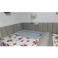 Cabeceira Rentagular Box de Cama Estofada em L - Envio Imediato 45x20