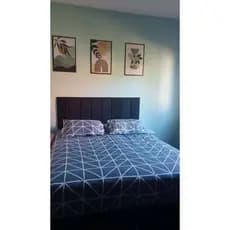 Kit 10 Cabeceiras de Cama Box Estofado Placa Retangular Adesiva KING - 45x20cm