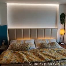 Kit 8 Cabeceiras Estofada de Cama Box Queen RETANGULAR 45x20cm - Envio Imediato