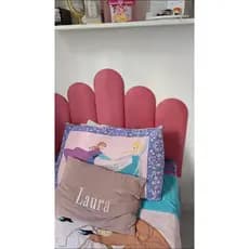 Kit 10 Cabeceiras de Cama Box Estofado Placa NUVEM Adesiva KING - 45x20cm