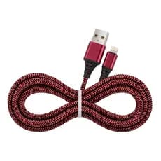 Cabo Lightning USB Kive KV-061 3.4A Nylon Trançado 1 Metro Carregamento Rápido