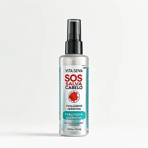 Finalizador Capilar Vita Seiva SOS Salva Cabelo Queratina 120ml Termoproteção Reparação e Brilho
