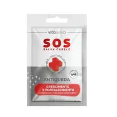 Máscara Capilar Antiqueda Vita Seiva SOS Salva Cabelo 50g Fortalecimento dos Fios Ação Refrescante