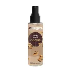 Body Splash Allegra Cookie Deo Colônia Perfumada 200ml Fragrância Doce Longa Sensação de Frescor