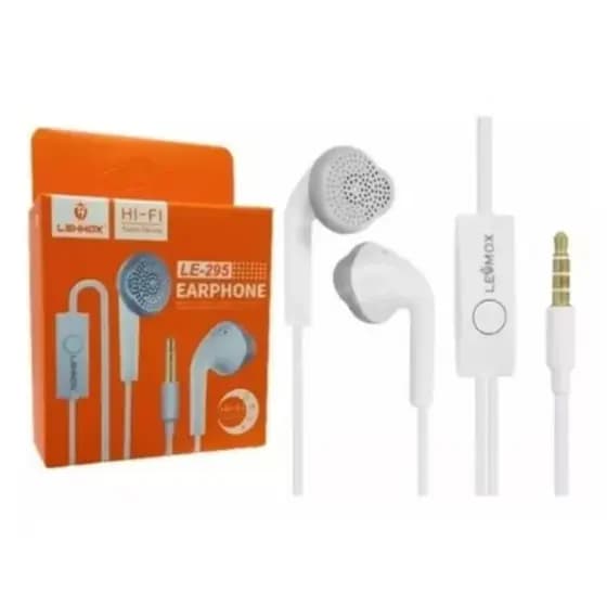 lehomx fone de Ouvido LE-295 com Microfone Hi-Fi para Música e chamada confortavel e duravel