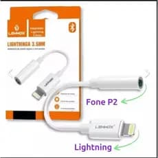 Adaptador IOS Lightning P/ Conector de fone de Ouvido P2 3.5mm