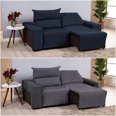 Kit Capa Protetora de Sofá Retrátil 2 Lugares Luxo Soft Barato