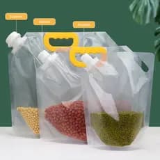 Kit 5 Sacos Para Armazenamento de Alimentos e Grãos para Cozinha UTILIMIX