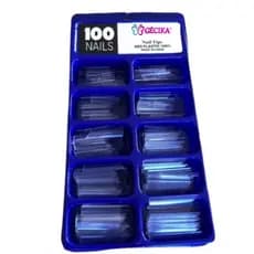 Tips Transparente Kit Unhas Alongamento Unha Acrigel Unhas Gel Led UV Gecika