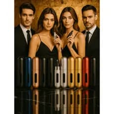 Porta perfume 5ml sample mini frasco spray recarregável portátil kit amostra amostrinha