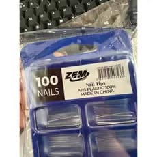 Unha Postiça com 100UN Bailarina Zem Nail Transparente alongamento