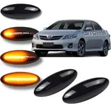 Par Pisca Seta Sequencial Toyota Corolla XLI e GLI ano 2009 a 2014 led luz Sinal lâmpada Repetidor