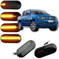 Par Seta Pisca Sequencial Vw Amarok Paralama Lateral Sinal Repetidor Led Volkswagen