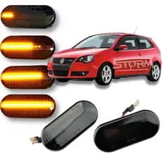 Seta par Pisca Sequencial Vw Polo 1997 a 2009 Volkswagen paralama Sinal Lampâda Repetidor dianteiro led dinâmico