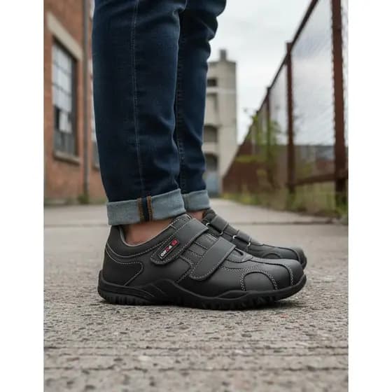 Sapatenis Casual Masculino Tênis Sem Cadarços De Velcro Com Palmilha Ortopedica