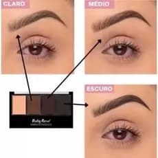 Paleta Para sobrancelha c/ primer RUBY ROSE HB-9354