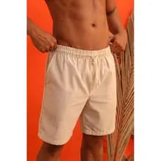 Short Linho Masculino Basico Premium Bermuda Casual Bolso Traseiro Alta Qualidade