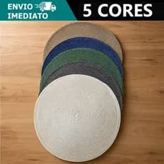 Kit 2 A 10 Jogo Americano Redondo Para Mesa Posta, Jantar, Descanso de Prato Elegante Acabamento