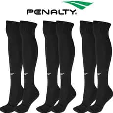 3 Meião Futebol Futsal Vôlei Penalty Original Matis Preto Kit Pack