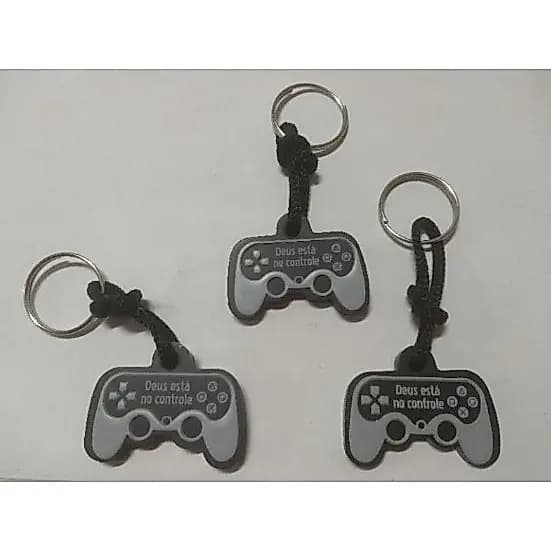 12 chaveiros controle game evangélicos 12 unidades ps4