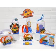 Kit Festa Hot Wheels Personalizado | Lembrancinhas Aniversário PEGUE E MONTE