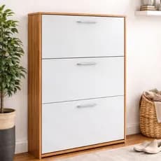 QUEIMA DE ESTOQUE! Sapateira 3 Portas Multiuso Grande Organizador de Calçados Armário Moderno Hall de Entrada Quarto