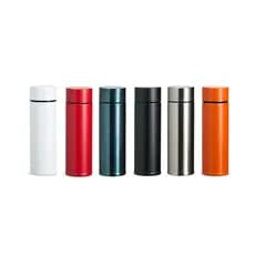 Garrafa Térmica Inox 320 ml pequena aço inoxidável 304 tampa rosqueável bebida quente ou gelada