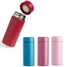 Mini Garrafa Térmica 200 ml pequena colorida agua suco bebida escola faculdade garrafinha