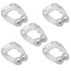 Kit 5 Clipe Nasal Anti Ronco Aparelho Para Nariz Dispositivo Para Ronco e Apneia Dilatador Magnético