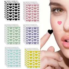 KIT com 40 ou 120 Adesivo hidrocolóide para acne em forma de coração