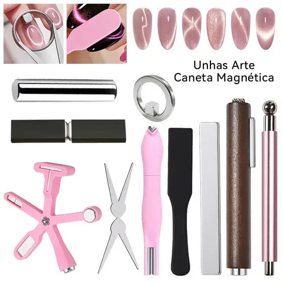 Olho De Gato Ímã Vara Unha Polonês Gel Fantasia Multifuncional Unhas Arte Caneta Magnética Ferramentas De Manicure