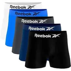 Kit 5 ou 10 Cuecas Reebok Boxer Box Classic Microfibra Leve e Elástico Confortável Sem Costura Macia